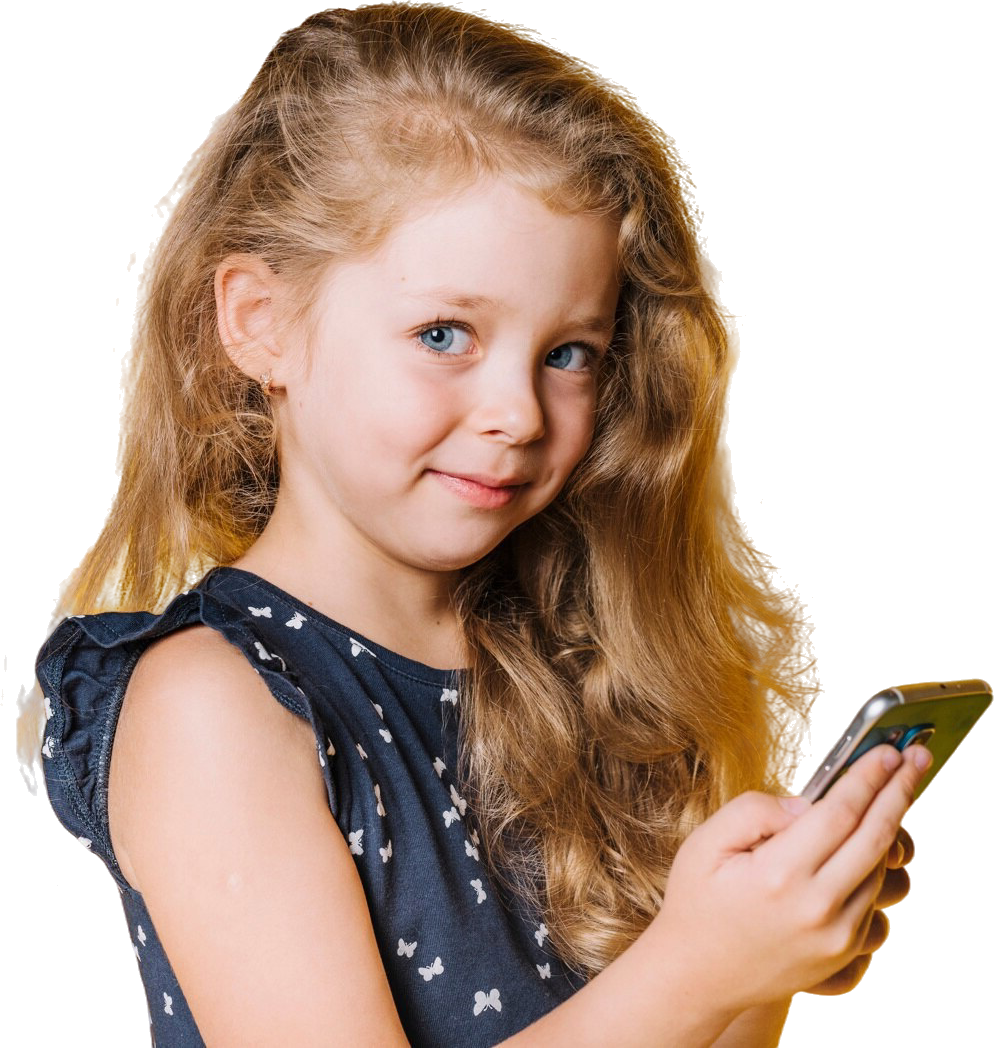 girl in a hat stands and smiles